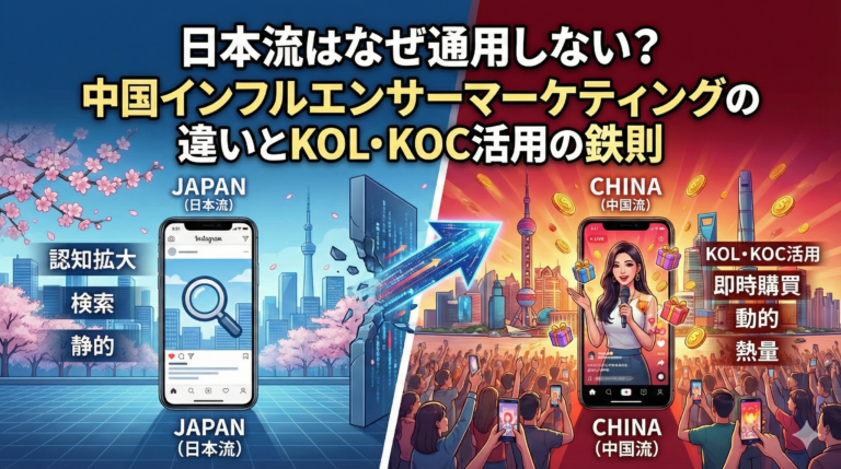 日本流はなぜ通用しない？中国インフルエンサーマーケティングの違いとKOL・KOC活用の鉄則